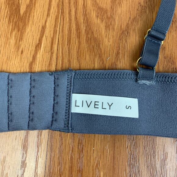 Lively Long-Lined Lace Bralette - Slate Blue Sz S - Picture 2 of 11